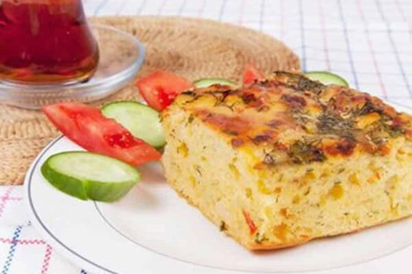 Cake aux légumes et aux crevettes au Thermomix