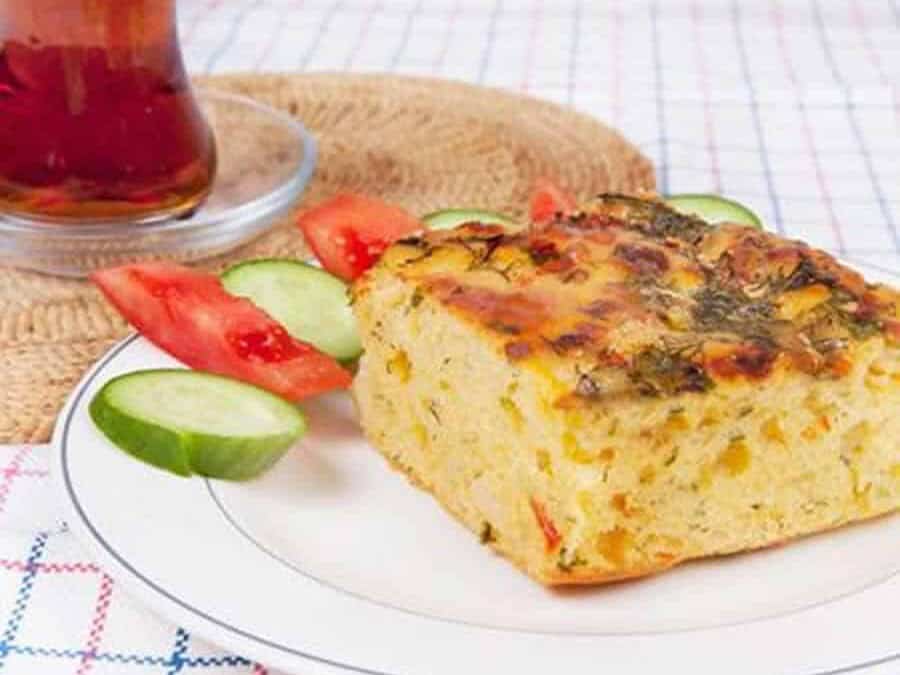 Cake aux légumes et aux crevettes au Thermomix