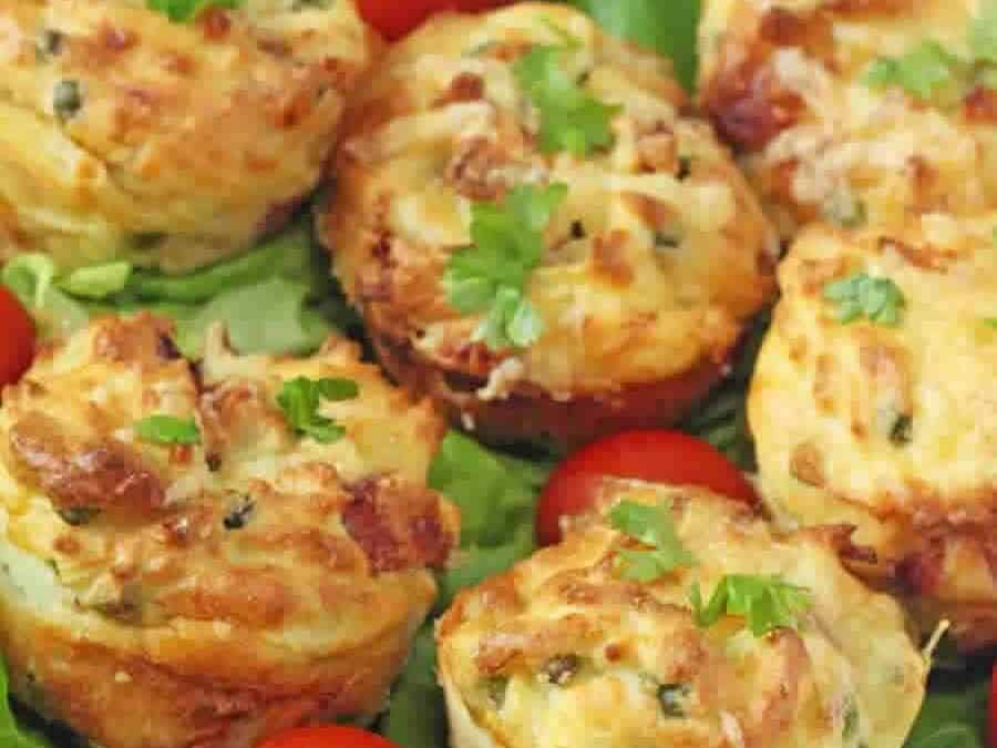 Muffins aux pomme de terre et jambon au thermomix