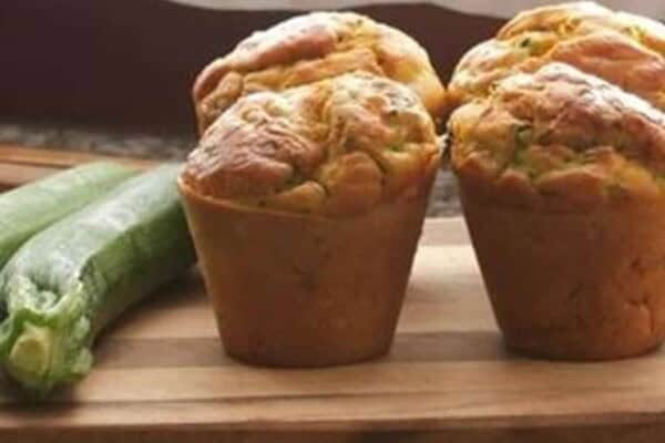 Muffins courgettes au coeur de kiri au thermomix