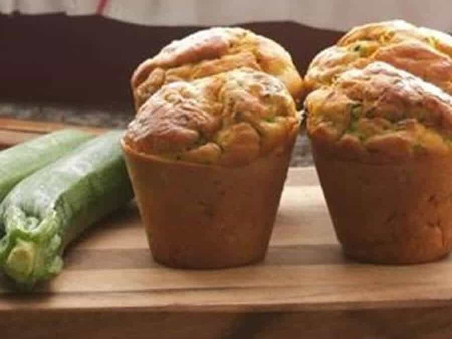 Muffins courgettes au coeur de kiri au thermomix