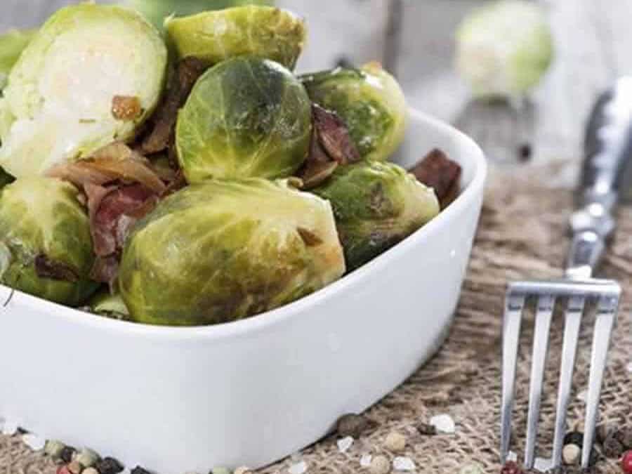 Poêlée de choux de Bruxelles aux lardons au thermomix