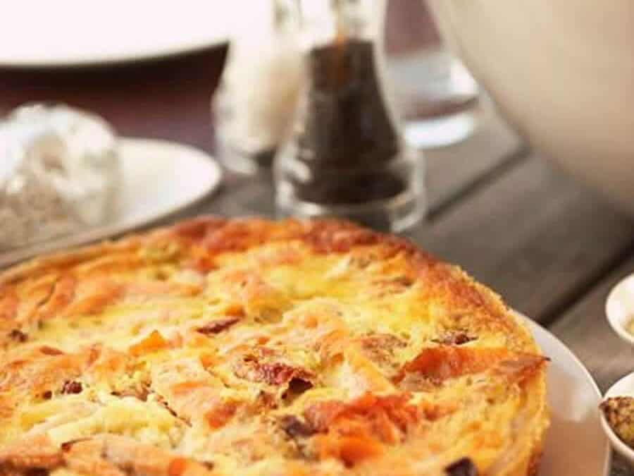 Quiche sans pâte aux lardons et poireaux au thermomix