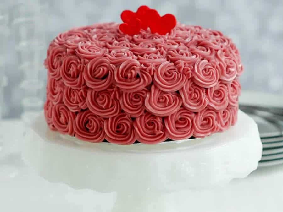 Rose cake à la fraise au thermomix