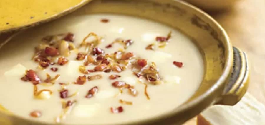 Velouté de haricots blancs aux lardons au thermomix