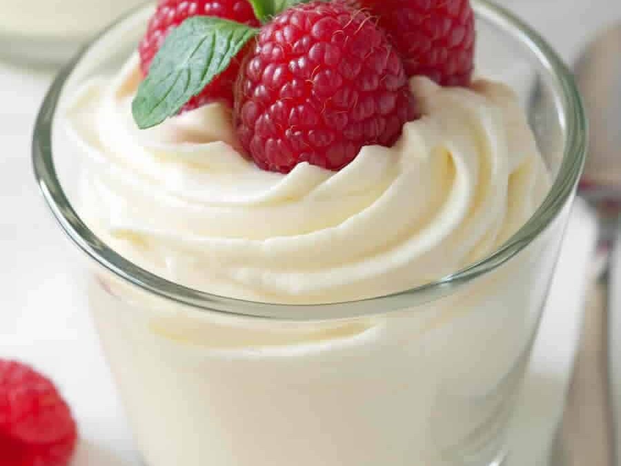 Mousse de mascarpone à la vanille au thermomix
