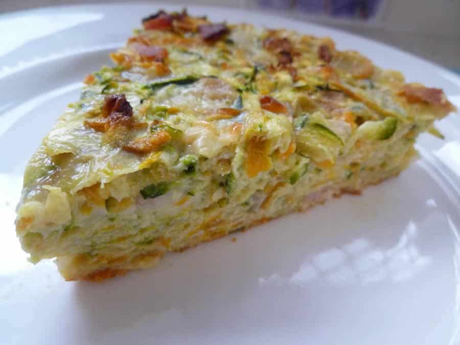 Quiche aux courgettes et lardons au thermomix