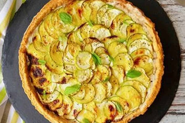 Tarte aux navets et au chèvre au thermomix