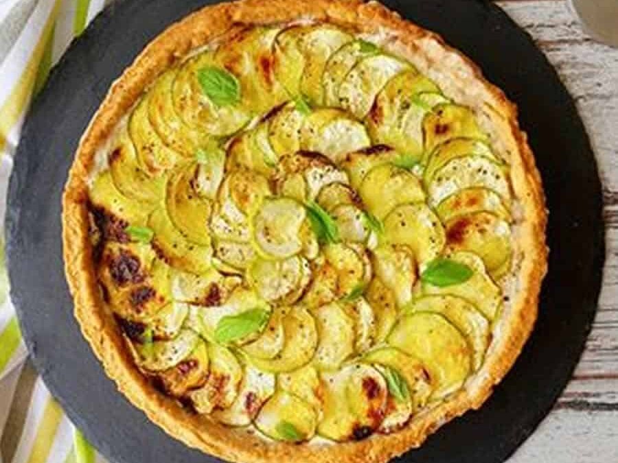 Tarte aux navets et au chèvre au thermomix