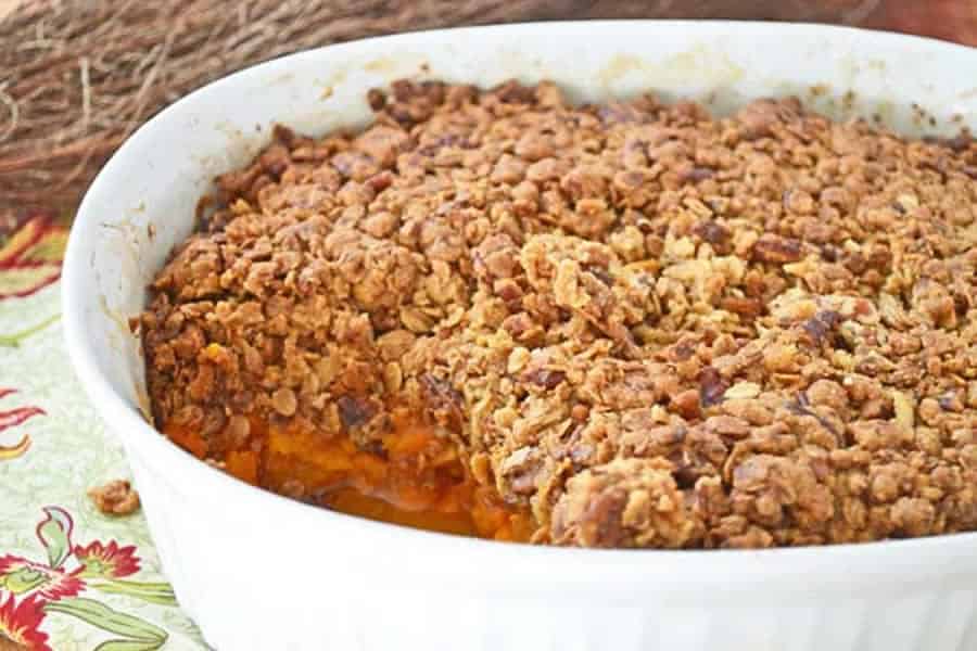 Crumble de patates douces et pommes au thermomix