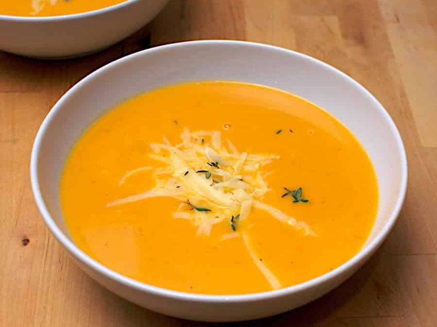 Soupe de courge carotte et comté au thermomix