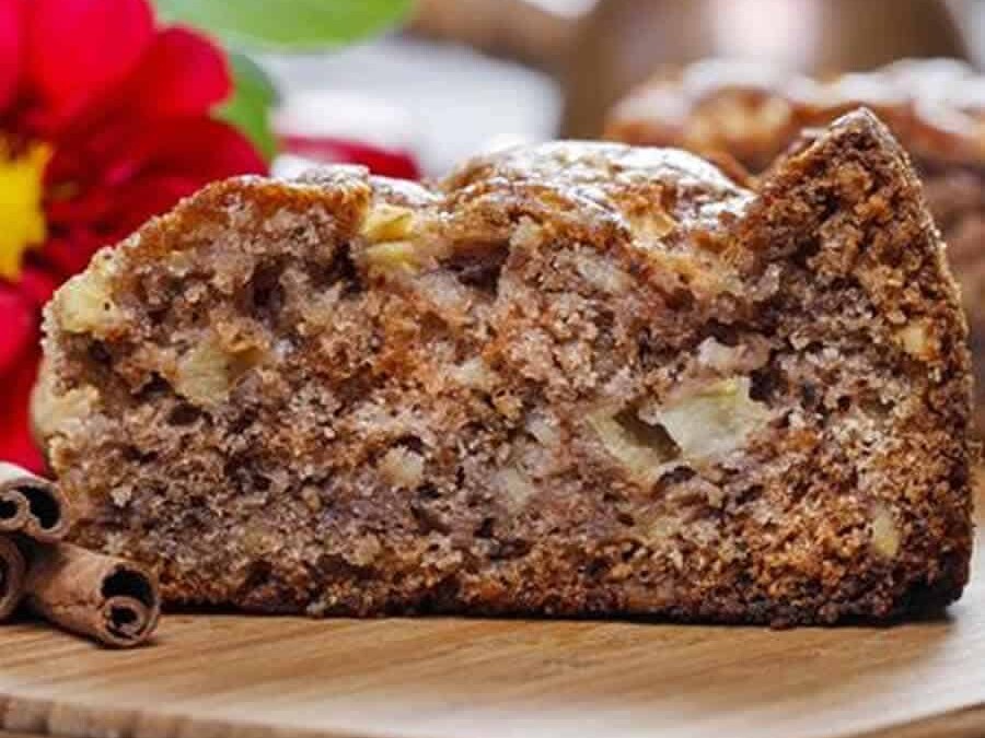 Cake pomme cannelle et noix au thermomix