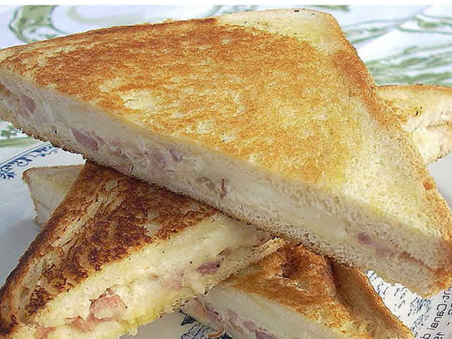 Croque flammekueche au Thermomix