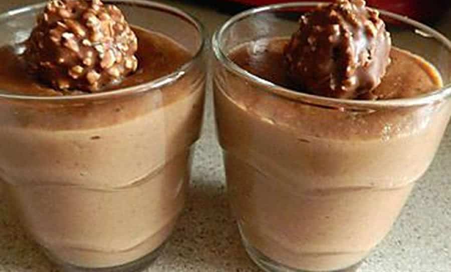 Crème aux Ferrero rochers au Thermomix