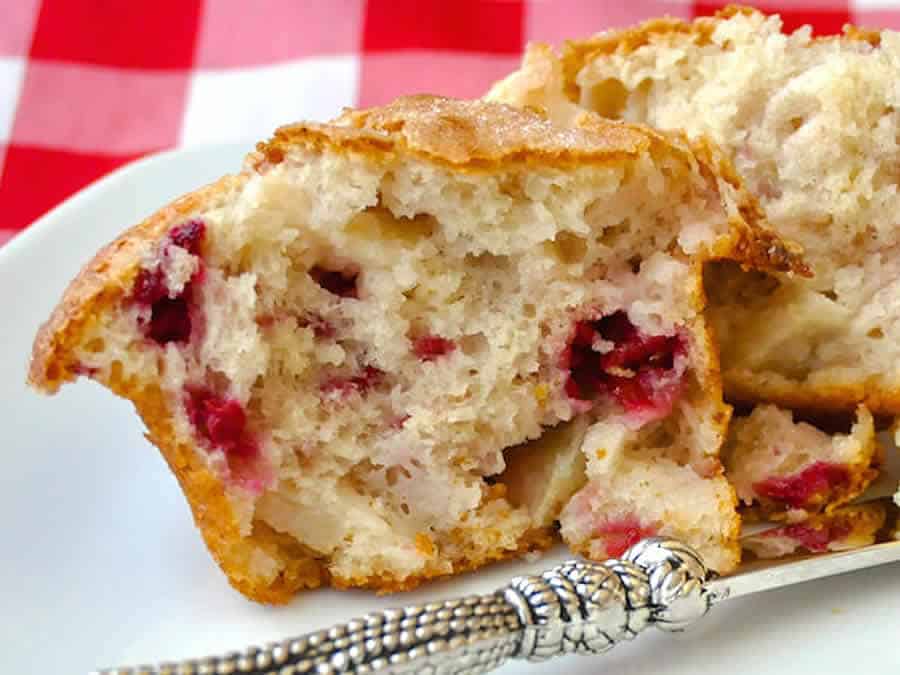 Cake aux pommes et framboises au Thermomix