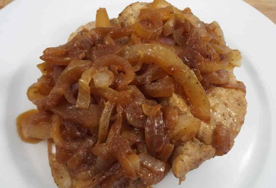Porc aux oignons caramélisés au Thermomix