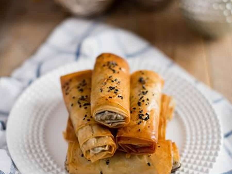 Petits croustillants chèvre et olives au Thermomix