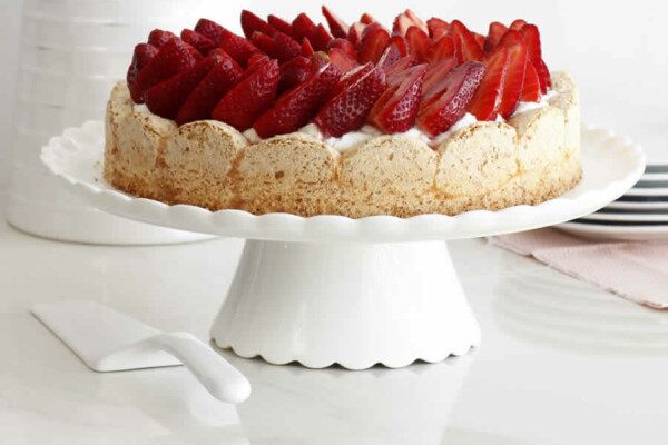 Dacquoise aux fraises au Thermomix