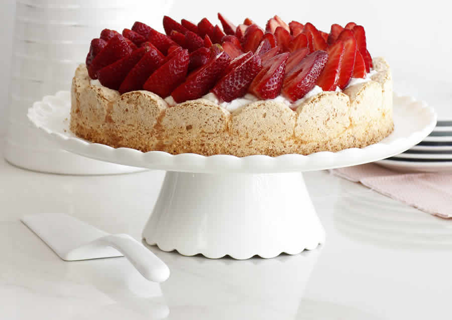 Dacquoise aux fraises au Thermomix