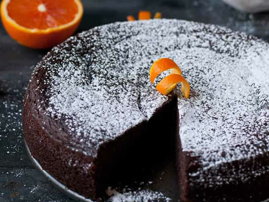 Gâteau au chocolat à la pulpe d'orange au Thermomix