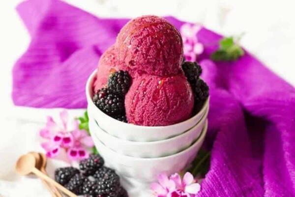 Glace à la mûre au Thermomix
