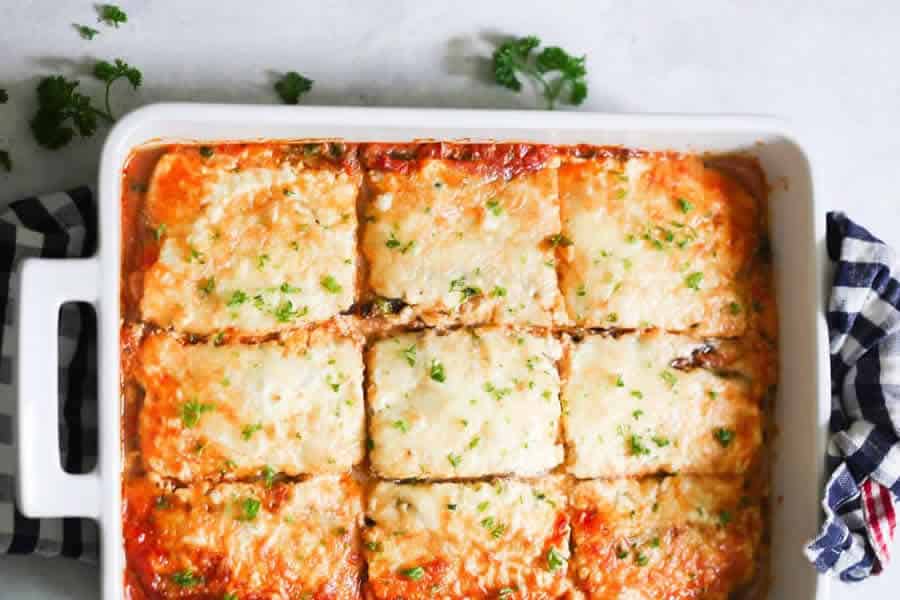 Lasagnes d'aubergines recette W Watchers