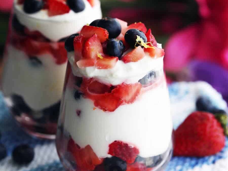 Verrines mascarpone et fruits rouges au Thermomix