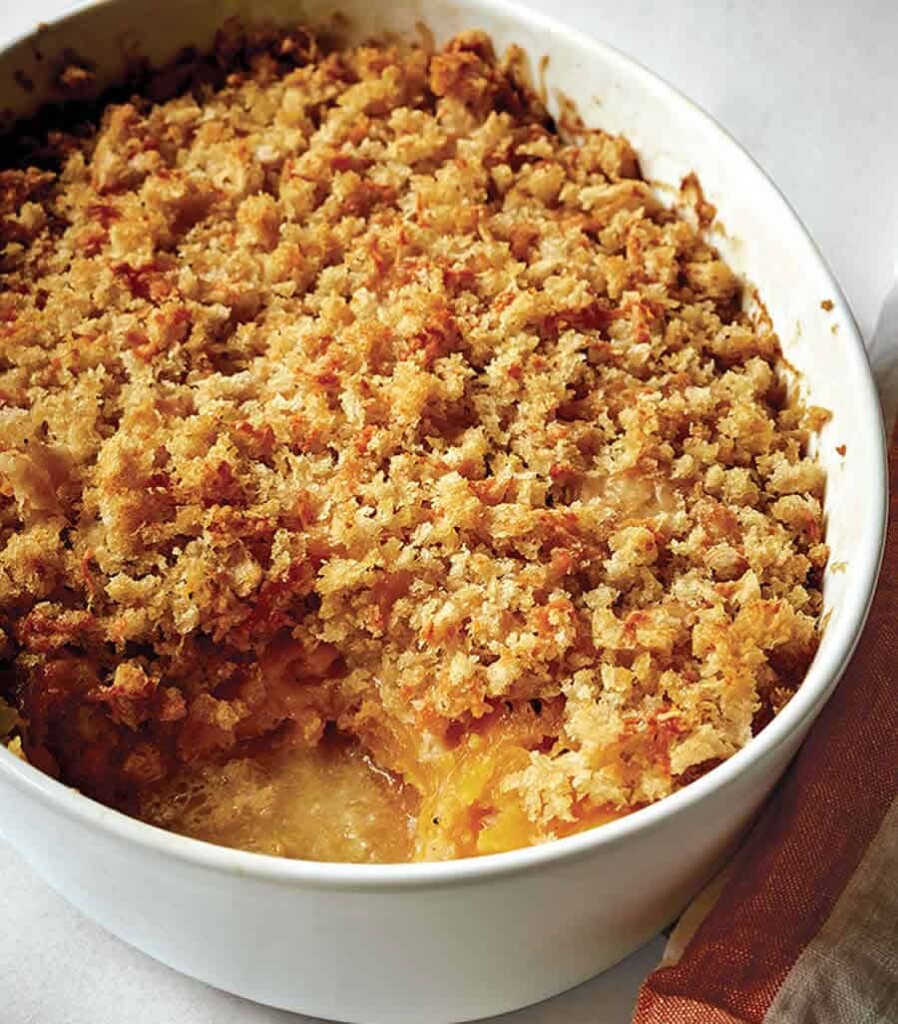 Crumble butternut au poulet Crumble de poulet et courge butternut au Thermomix