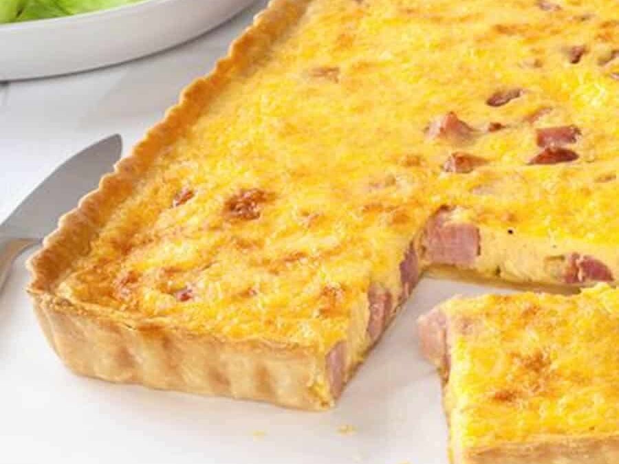 Tarte salée au jambon carottes et comté au Thermomix