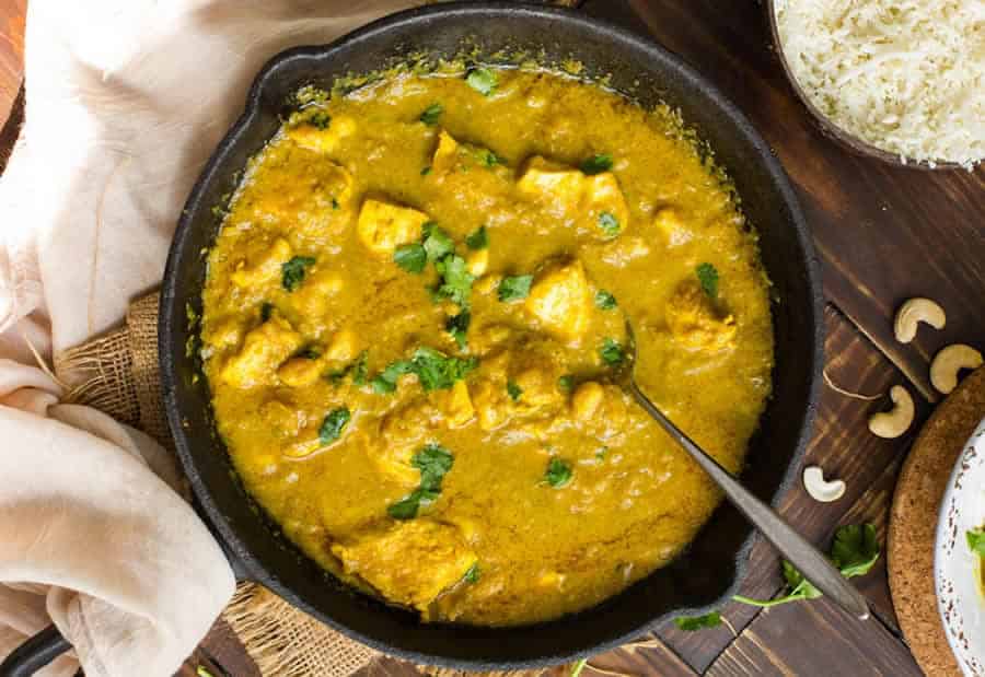 Emincé de porc à la crème de coco au Cookeo