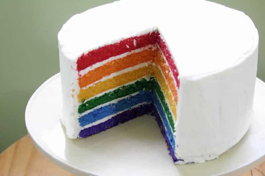 Gâteau arc-en-ciel au Thermomix