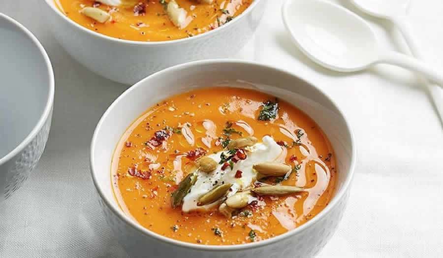 Velouté de potiron au chorizo Recette WW