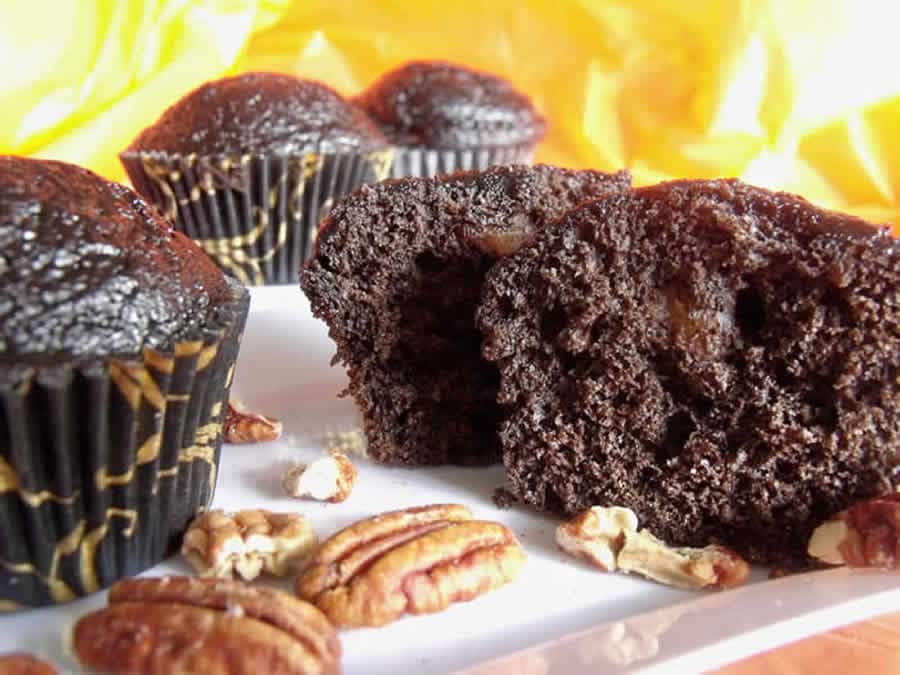 Muffins au Chocolat et noix de pecan au Thermomix