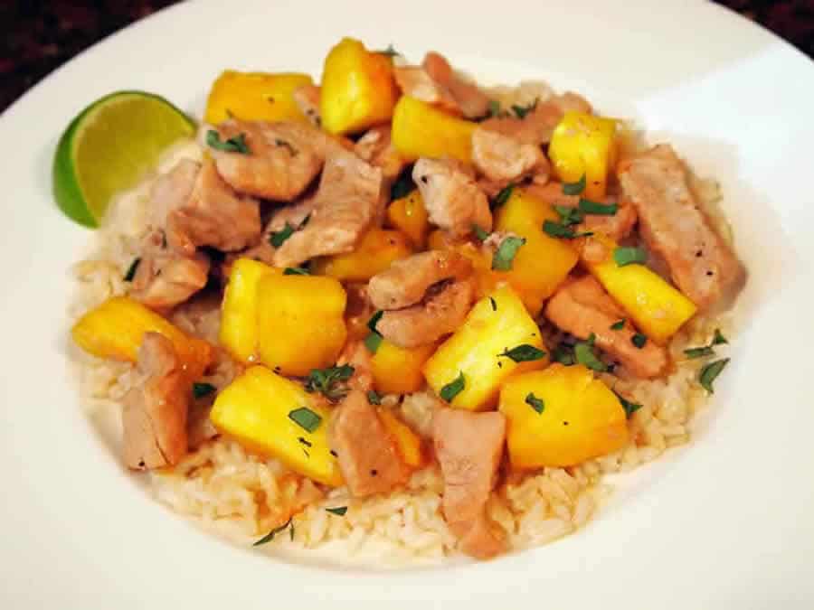 Filet mignon de porc à l'ananas au Thermomix