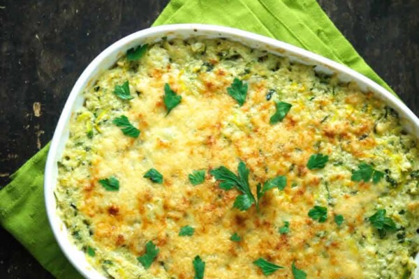 Gratin de pâtes aux courgettes au Thermomix