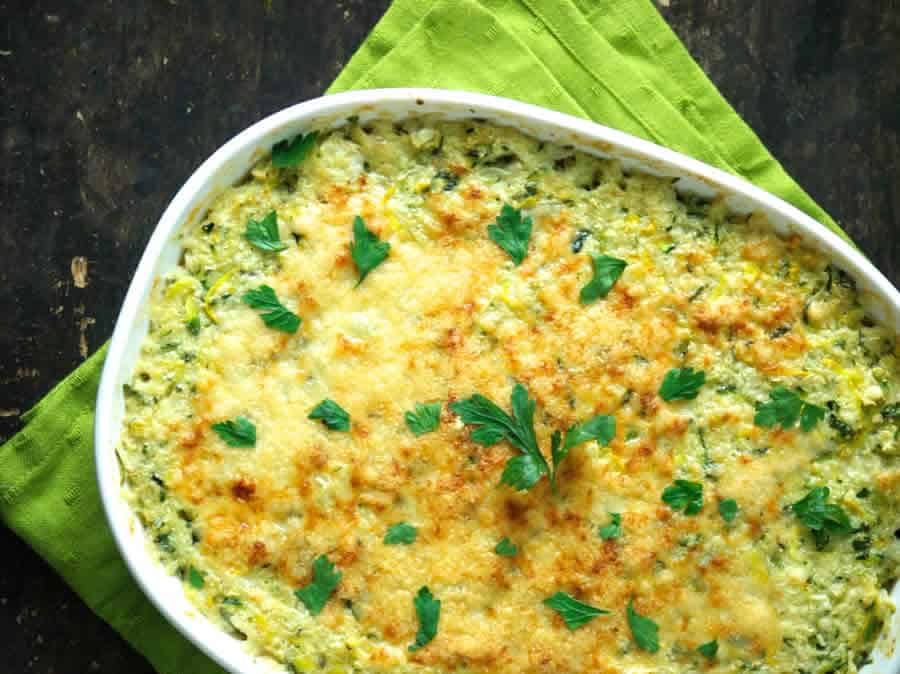 Gratin de pâtes aux courgettes au Thermomix