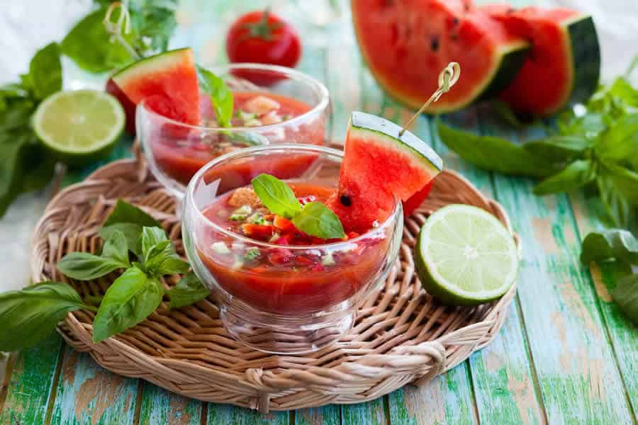 Gaspacho de pastèque au Thermomix