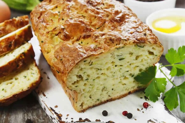 Gâteau de courgette salé au Thermomix