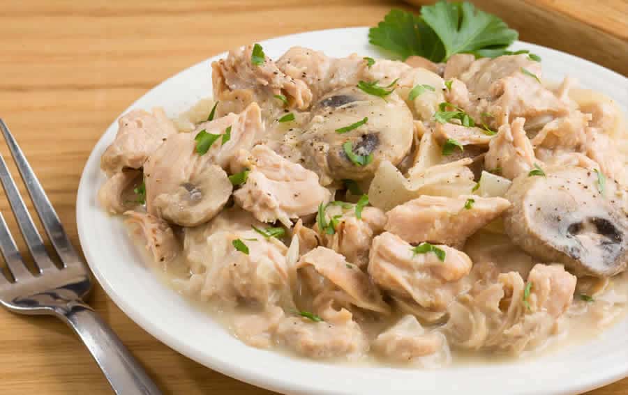 Poulet à la moutarde et aux champignons WW