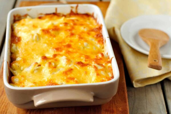 Gratin de crevettes aux pommes de terre WW