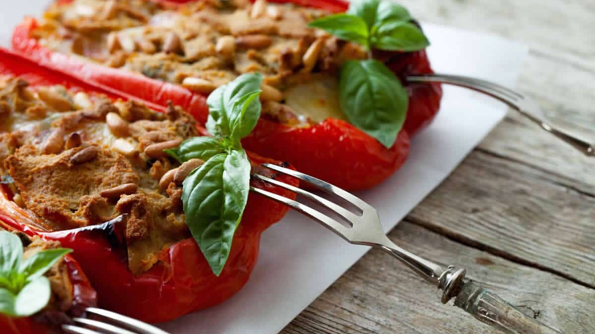 Poivrons farcis au thon - Recette Légère