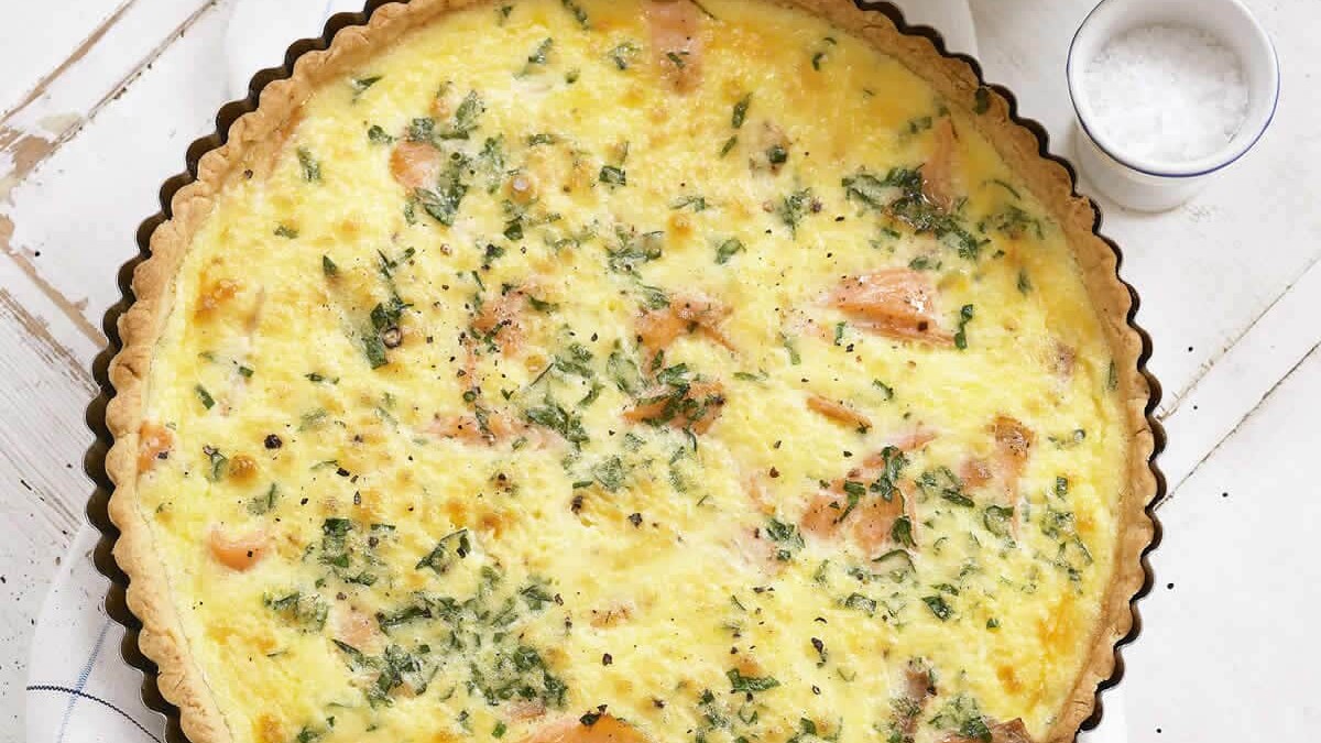 Quiche aux courgettes et saumon WW