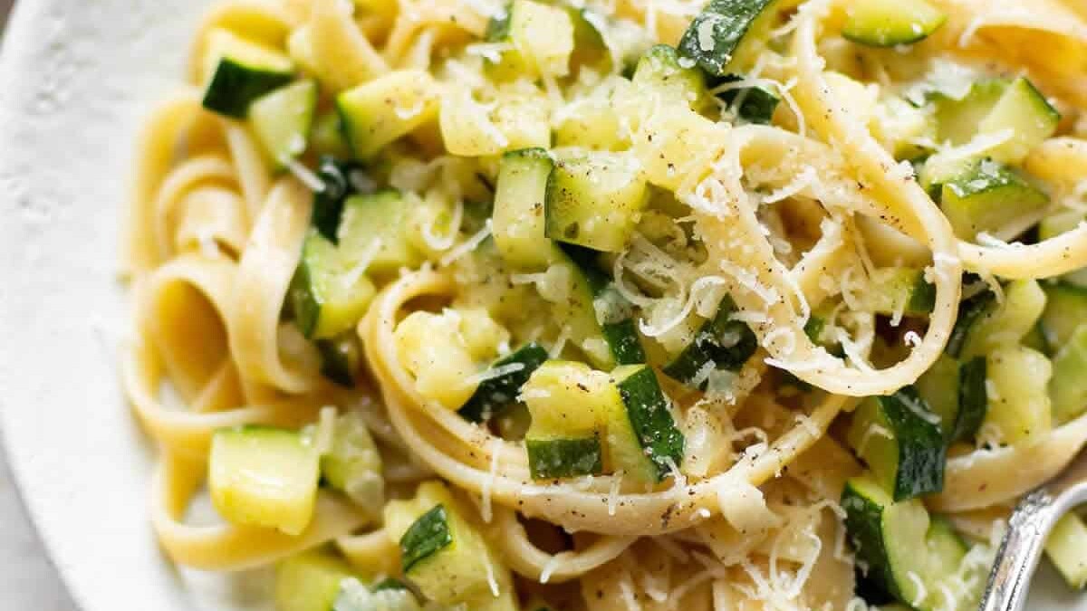 Tagliatelles aux courgettes WW