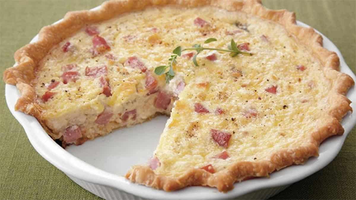 Quiche au jambon et fromage kiri WW
