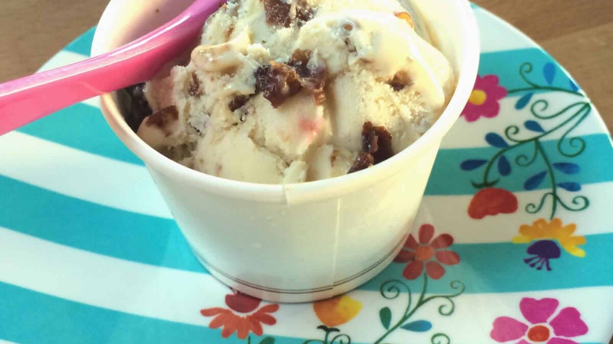 Glace au Rhum et raisins secs au Thermomix