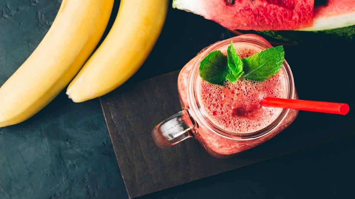 Smoothie pastèque banane au Thermomix