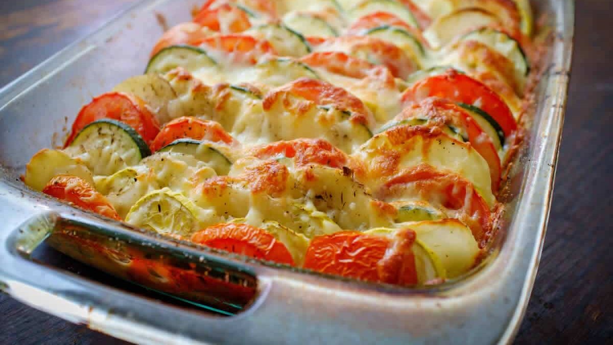 Tian de légumes et mozzarella WW