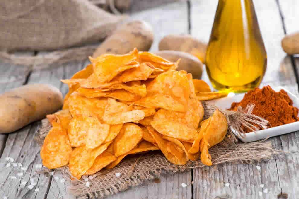 Chips légères au paprika