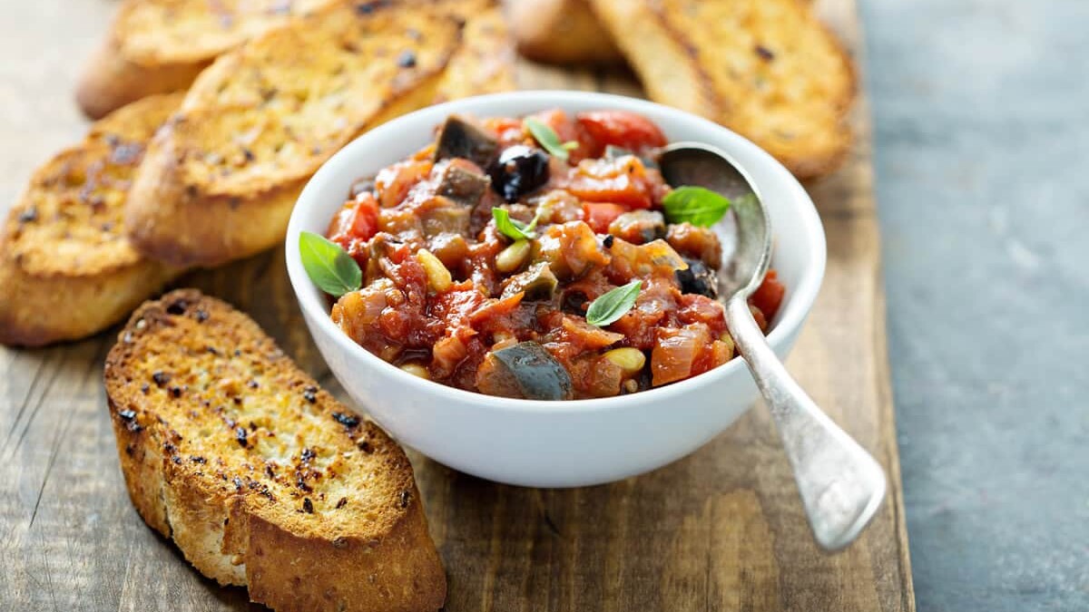Caponata sicilienne au four, un vrai délice à déguster à l'apéro