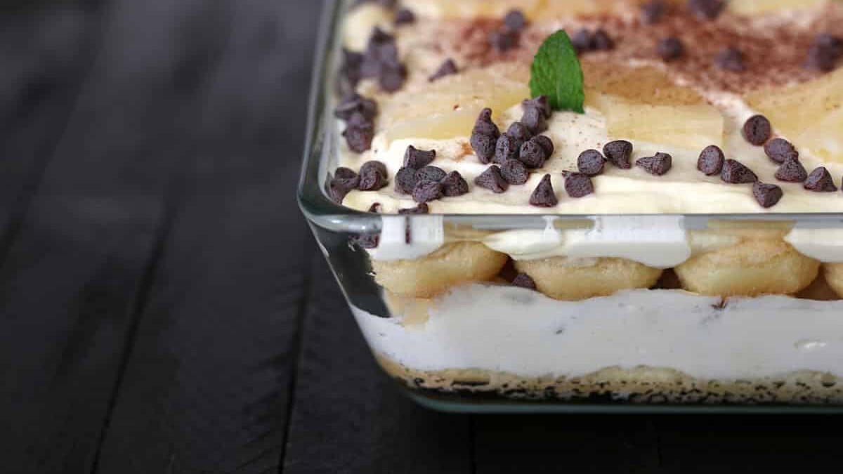 Tiramisu à l'ananas sans oeufs, un dessert irrésistible